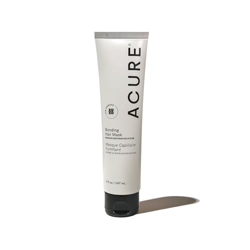 Acure Bonding Hair Mask – Weekly Deep Conditioning Treatment with Kokum Butter, Chia Seed Extract & Avocado Oil for Damaged Hair, 5 fl oz