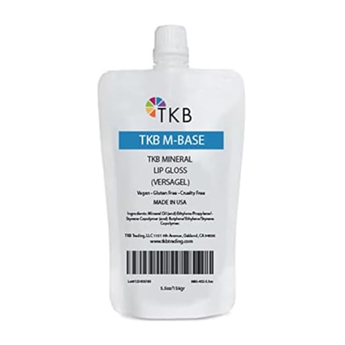 TKB Mineral Lip Gloss (M-Base) | Clear Versagel Base for DIY Lip Gloss, Made in USA (5.5oz (156g))