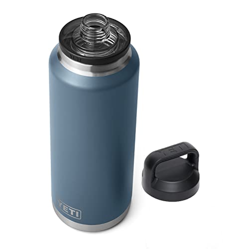 YETI Rambler 46 oz Bottle, Vacuum Insulated, Stainless Steel with Chug Cap, Nordic Blue