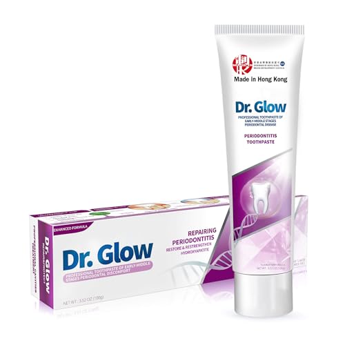 Gum Disease Treatment Toothpaste for Early & Mid Periodontitis, Gingivitis Treatment Gum Repair for Receding Gums, Periodontal Disease Treatment Hydroxyapatite Toothpaste Fluoride Free 3.52OZ