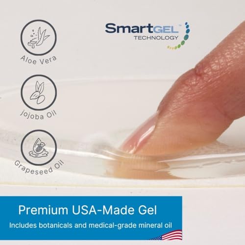 NatraCure 5-Toe Gel Lined Foot Moisturizing Socks – Aloe & Shea Infused Fuzzy Hydrating Socks for Women & Men - Soft Feet Moisturizer Spa & Pedicure Socks for Dry Cracked Heels, Calluses - Medium