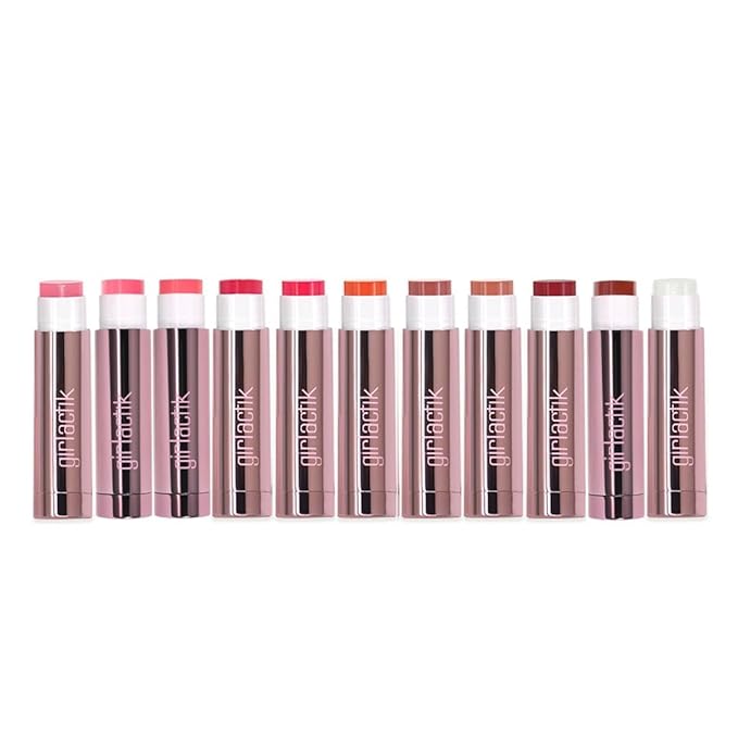 Girlactik Jello Gloss Lip Balm - Original Lip Care with Vitamin E, Aloe Vera, Avocado and Apricot Kernel Oil for Hydrating, Moisturizing Lip Balm with Glossy, Smooth, 4.5 g / 0.15 oz (Bella)