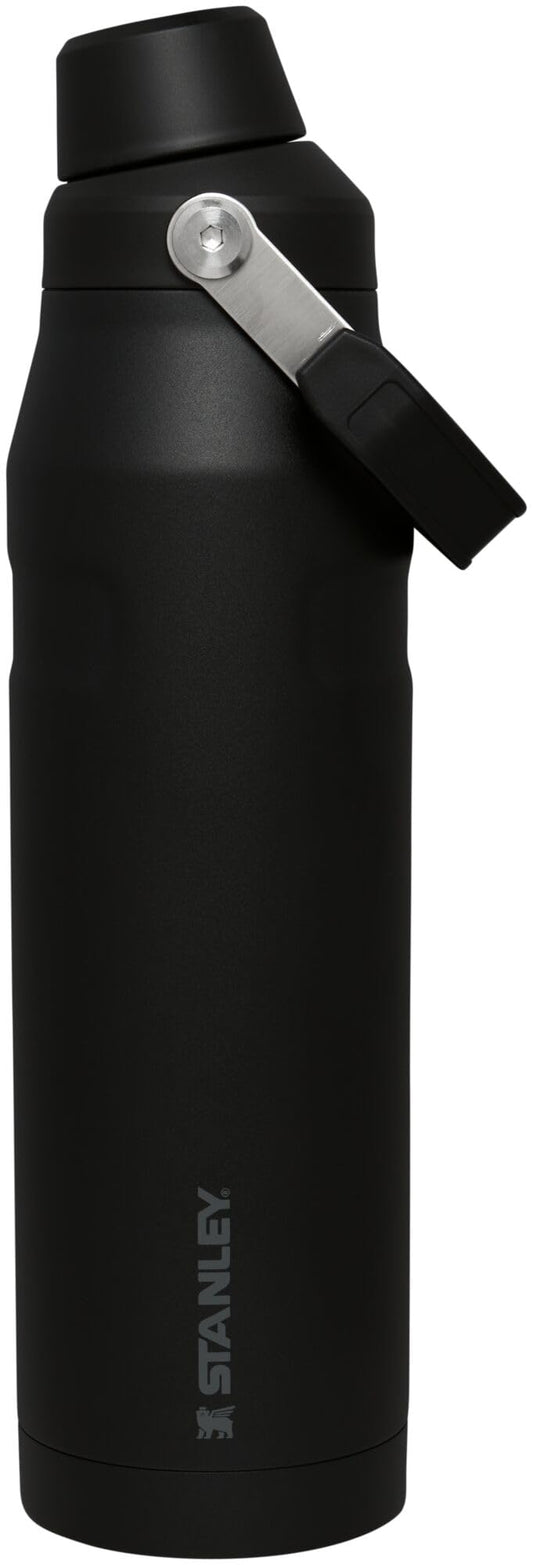 Stanley IceFlow Fast Flow Water Bottle 36 OZ | Angled Spout Lid | Lightweight & Leakproof for Travel & Gym | Insulated Stainless Steel | BPA-Free | Black