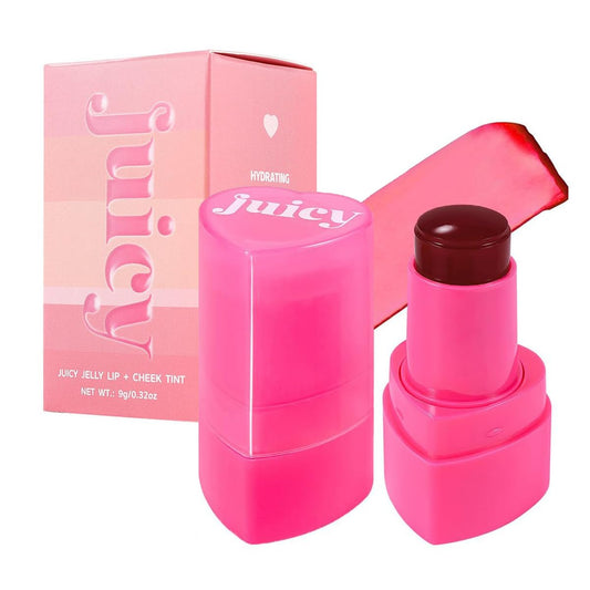 Cooling Water Jelly Tint Stick，Multi-Use Juicy Love Blush, 3-In-1cheek Blush & Eyeshadow & Lip Tinted Long-Lasting Moisture Stick，Bouncy Jelly Texture，Creates A Moist Watercolor Effect (#07, 0.32oz)