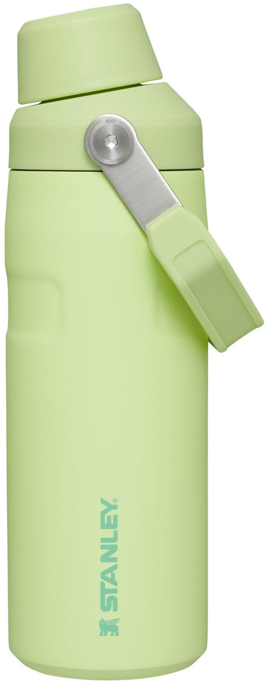 Stanley IceFlow Fast Flow Water Bottle 16 OZ | Angled Spout Lid | Lightweight & Leakproof for Travel & Gym | Insulated Stainless Steel | BPA-Free | Citron