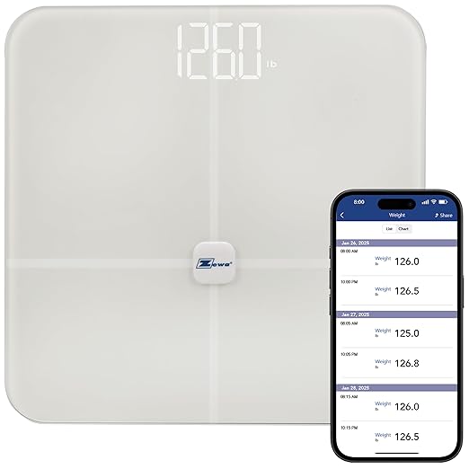Zewa Digital Scale and Body Composition Analyzer with Bluetooth 4.0 / BLE