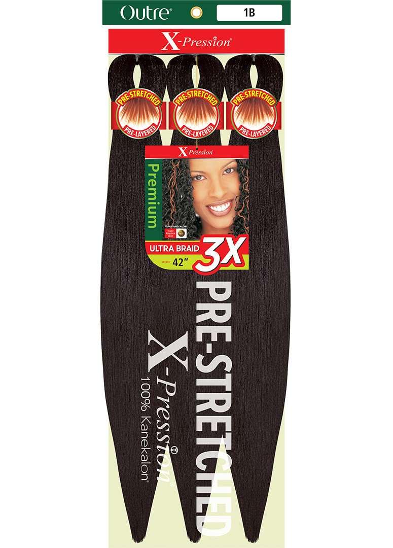 [3 PACK DEAL] Outre X-PRESSION Ultra Braid Pre-streteched Braid 42" 3X (3 Packs, 30)