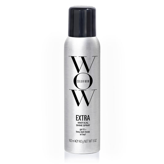 COLOR WOW Extra Mystical Shine Spray – Lightweight & Non-Greasy Formula | Heat Protection, Frizz Control, and Silky Hair | For All Hair Types