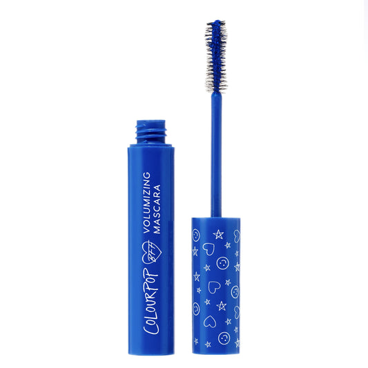 ColourPop BFF Mascara - Volumizing, Lifting & Lengthening Mascara - Buildable Black Mascara with a Twisted, Nylon Fiber Brush - Cruelty Free Eye Makeup - Blue Ya Mind (.24 fl oz)