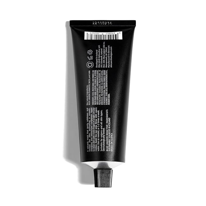 Blue Lagoon - Resurfacing Exfoliating Volcanic Lava Scrub Face Mask - Hydrating Face Mask - Moisturizing Face Mask - Face Scrub - Hydrating Mask - Bioactive Icelandic Skincare (2.5 oz | 75 ml)
