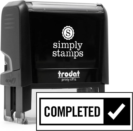 Completed Office Stamp | 4 Different Sizes | 20 Designs | Multiple Color Options | Perfect for Quick Validation of Office Documents (Completed, Xtra Large)