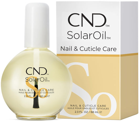 CND SolarOil Cuticle Oil, Natural Blend Of Jojoba, Vitamin E, Rice Bran and Sweet Almond Oils, Moisturizes and Conditions Skin, Pack Of 1, 2.3 oz.