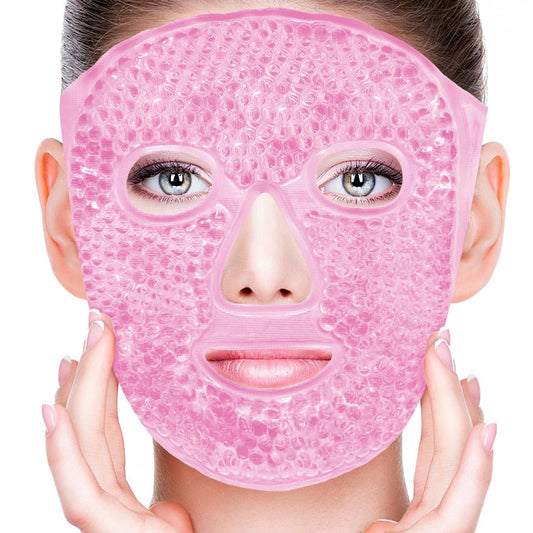 Cold Face Eye Masks Ice Face Mask Hot Cold Compress for Dark Circles, Puffiness, Migraines, Headache, Stress, Redness, Cooling Face Masks for Women Man, Skin Care