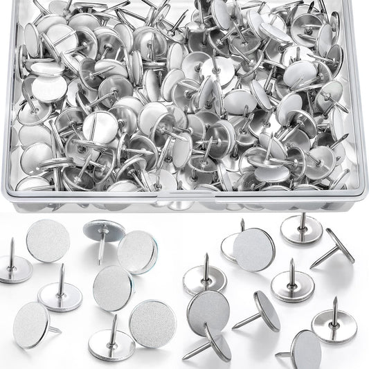 Epakh 200 Pack Reflective Tacks Trail Marking Tacks Glow Tacks Reflective Trail Markers Hunting Reflector Tacks Mark Trail Reflective Thumb Tacks for Hunting Hiking Camping Tree Stand (White)