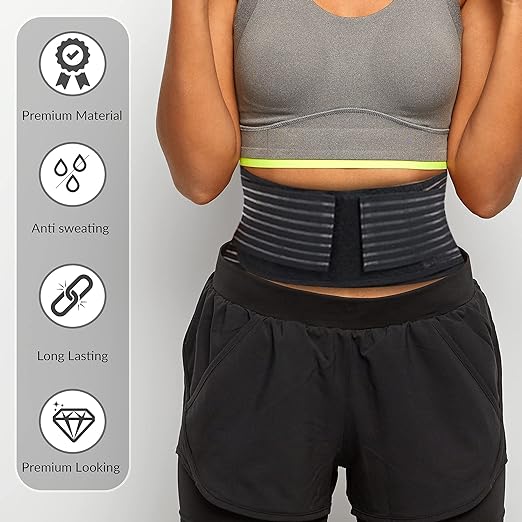 Back Support with Magnet, Tourmaline Magnetic Back Braces for Lower Back Pain Relief, Self Heating & Soothing Back Support Belt, Lumbar Support Belt for Herniated Disc/Sciatica (Small)