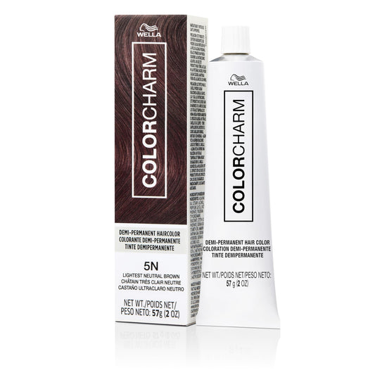 COLORCHARM Demi Permanent Hair Color | 5N Lightest Neutral Brown | Gloss, Refresh & Tone | 2 Fl Oz