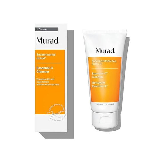 Murad Essential-C Cleanser - Energizing Antioxidant Citrus Face Wash with Vitamin C Technology Brightening Foaming Gel Washes Away Pollution and Impurities & Conditions Nourishes Skin