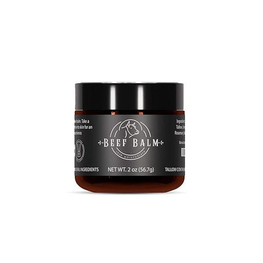 Beef Tallow Balm - For Skin Care, Moisturizer, Face Cream, Lotion & Cream (Vanilla, Grass-Fed Tallow)