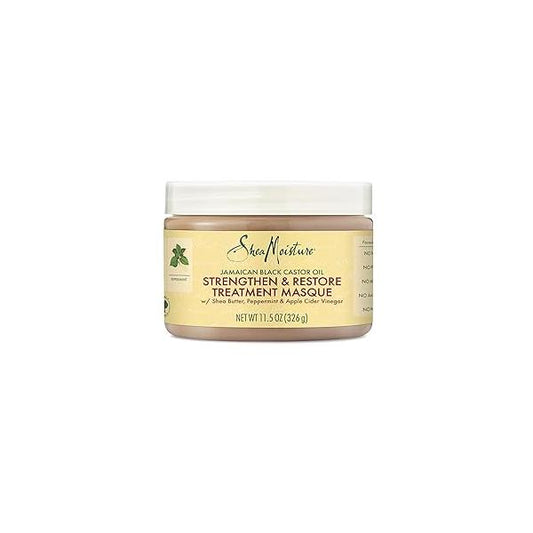 SheaMoisture Jamaican Black Castor Oil Treatment Masque For Dry Hair Paraben Free Mask 11.5 oz