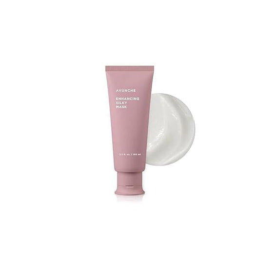 Enhancing Silky Hair Mask 3.4 fl oz (100ml) [For Dyed & Damaged Hair] | Nourishing Smoothing Deep Conditioner with Camellia Oil Korean Salon Brand