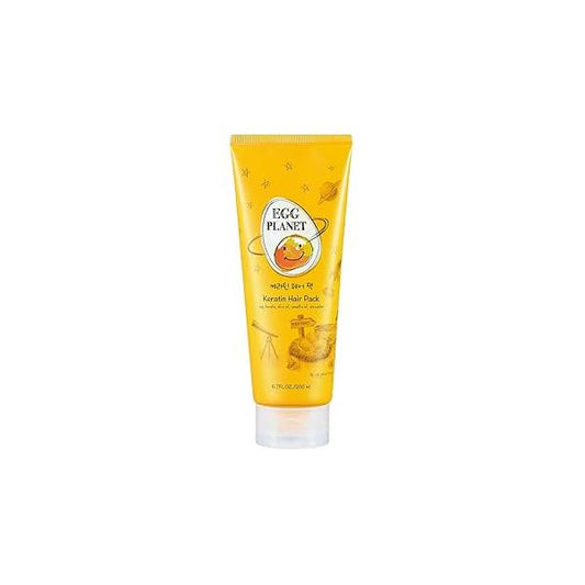 Daeng Gi Meo Ri- Egg Planet Keratin Pack, Extreme Damage Care, Rich Making Hair Smooth and Moisturizing for Damaged Hair, No Artificial Color, 200ml