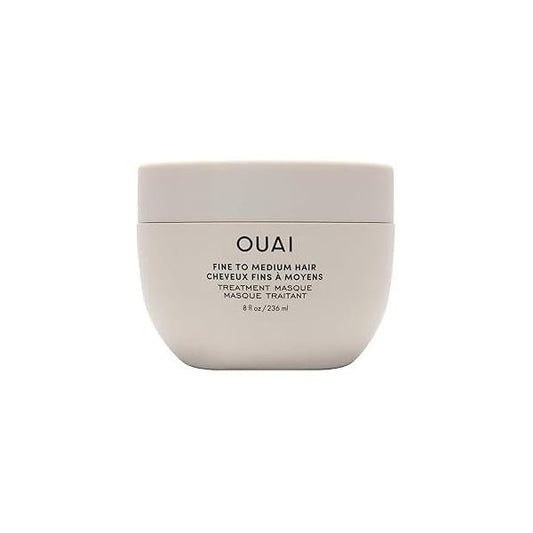 OUAI Fine to Medium Hair Treatment Masque - Hydrating Mask Help Repair Strands & Increase Shine With Shea Butter, Keratin and Panthenol Paraben, Phthalate Sulfate Free (8 Fl Oz)