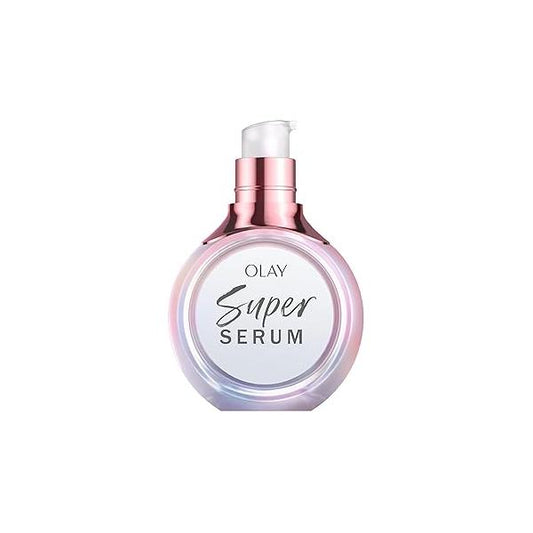 Olay Super Serum Trial Size - Niacinamide, Vitamin C & E, Collagen Peptide, AHA 5-in-1 Skin Care Benefits Healthy Glow, Brightening, Hydrating, Smoothing, Firming, Evens Tone, Anti-Aging, 0.4 Oz