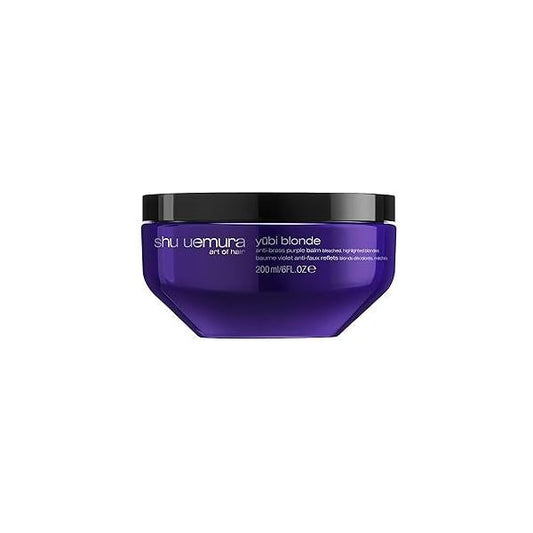 Yubi Blonde Anti-Brass Purple Mask - Neutralizes Brassy Tones, Moisturizes and Smooths, For Color-Treated Silver Hair, 6 Fl Oz